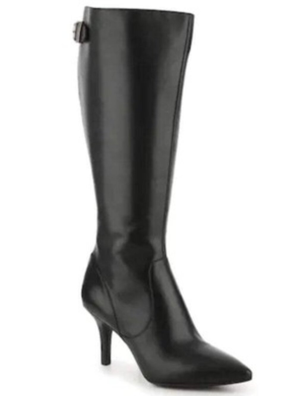 NWT Anne Klein Fliss Leather Pointed Toe Knee High Boots - Size 8